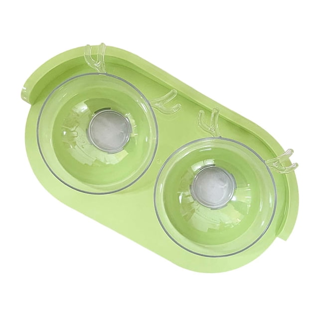 para gatos para comida y agua Platos de alimentación para mascotas para mascotas para perros desmontables verde y claro Jinwen Cuencos para gatos