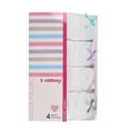thumbnail image 6 of Buyless Fashion Girls Panties White Soft Cotton Briefs Underwear With Colored Trim 4 Pack - BW14-GW-5-6, 6 of 7