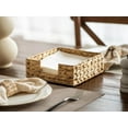thumbnail image 3 of StorageWorks Water Hyacinth Guest Towel Holder for Bathroom, Wicker Napkins Baskets for Dinning Room, Rattan Napkin Holders for Tables, 7 ½"L x 7 ½"W x 2 ¾"H, 1 Pack, 3 of 9
