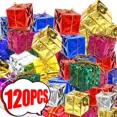 thumbnail image 2 of 120-6 piezas Mini cajas de regalo de espuma navideña Adornos navideños Regalos Colgantes para árbol de Navidad Decoraciones para fiestas en el hogar Suministros al por mayor, 2 of 5