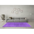 thumbnail image 3 of Ahgly Company Indoor Rectangle Abstract Purple Contemporary Area Rugs, 2' x 4', 3 of 4