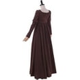 thumbnail image 4 of Women's Regency Dress Jane Austen Vintage Dress High Waistline Tea Gown Dress, 4 of 8