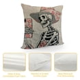 thumbnail image 4 of YINGXI Summer Pillow Covers Skull Throw Pillow Covers Summer Farmhouse Cushion Case Decor for Sofa Couch 24x24in, 4 of 5
