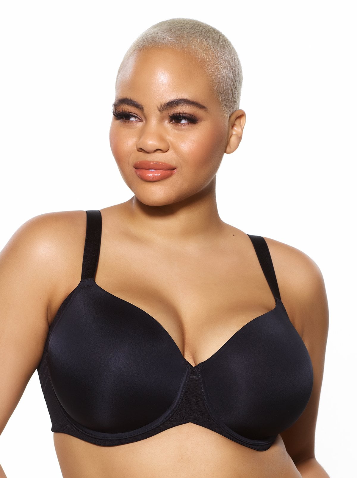 Paramour by Felina - Marvelous Side Smoothing T-Shirt Bra - Bras for Women,  Seamless Bra, Lingerie for Women, Plus Size Bra (Color Options) (Sleet,  36DD) 