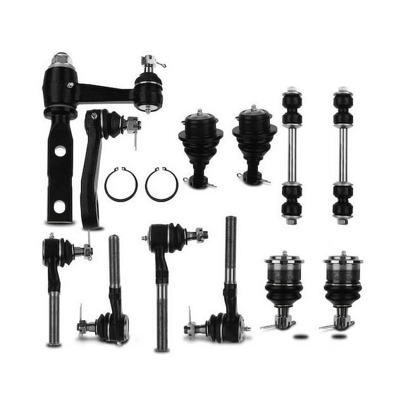 Front Ball Joint and Tie Rod End Kit 12 - Compatible with 1997 - 2002 Ford Expedition 1998 1999 2000 2001