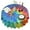 Colorful Tie Dye, variant on Colorful Tie Dye Pattern Round Tablecloth 60"x60",Wrinkle Wipeable Table Cloth for Kitchen Dining Room Picnic Patio Party