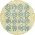 thumbnail image 1 of Ahgly Company Indoor Round Abstract Sage Green Oriental Area Rugs, 4' Round, 1 of 6