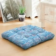 thumbnail image 5 of Square Meditation Floor Pillow, Boho Style Cushion, Dutch Velvet Meditation Cushion for Sitting Comfort, Yoga Pillow 22'' x 22'', 5 of 7