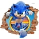 thumbnail image 1 of Pegatinas de pared de Sonic, pegatinas de pared autoadhesivas para decoración de dormitorio de niños con dibujos animados, pegatinas de videojuego de erizo, suministros para fiestas de cumpleaños, 1 of 5