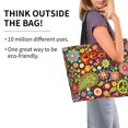 thumbnail image 2 of Easygdp Hippie Peace Love Bolsas Tote para Mujer, Bolsos de Hombro para Viaje, Bolsos de Mano de Gran Capacidad para Compras y Trabajo, 2 of 8