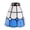 Blue White, variant on oshhni Glass Lamp Shade Ceiling Shade for E27 Hanging Light Fixture Replacement Bulb Guard Cage Chandelier Cover for Bar Dining Room Orange White