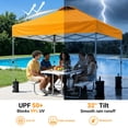 thumbnail image 4 of CHITOOMA 10 x 10ft Pop up Canopy Tent, Instant Outdoor Shelter Easy Portable Straight Leg Canopy Tent, Orange, 4 of 12