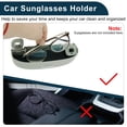 thumbnail image 4 of Estuche para Gafas de Sol Único Bargains para Toyota Yaris Cross 2020-2024 Caja de Almacenamiento para Gafas de Sol Plástico ABS Gris 1 Juego, 4 of 7