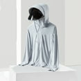 thumbnail image 2 of Girls Jacket Upf50+ Ice Silk Sun Clothing Summer Outdoor Cycling Hat Brim Sun Clothing Cardigan Jacket, 2 of 9