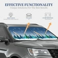 thumbnail image 4 of Haiem Christmas Trees Car Windshield Sun Shade (2 Pieces) Foldable Windshield Sun Shade Car Accessories for Truck SUV Pickup-Large, 4 of 7