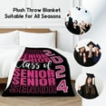 thumbnail image 2 of Graduation Blanket - Class of 2024 Graduation Gifts for Her or Him - 40"x50" Flannel Soft Throw Blanket Decorations - Senior 2024 Blankets for College, High School, Graduation Day, 2 of 5
