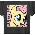 thumbnail image 3 of My Little Pony - Character Block Fluttershy - Women's Short Sleeve Graphic T-Shirt, 3 of 5