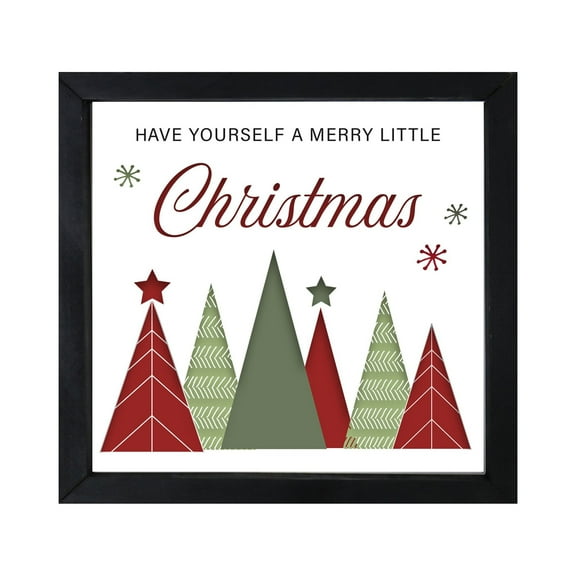 Merry Christmas Framed Shadow Box - Have Yourself A Merry