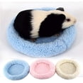 thumbnail image 5 of 1pc Soft, Comfortable Round Warm Fleece Hamster Bed Sleep Mat for Rat, Hedgehog, Squirrel, Guinea Pig, Small Animals (S, Beige), 5 of 5