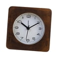 thumbnail image 4 of Reloj despertador silencioso, reloj de escritorio, práctico, sencillo, con luz nocturna, reloj analógico, reloj de mesa para adultos y adolescentes, Marrón, 4 of 9