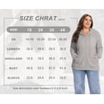thumbnail image 4 of Cueply Plus Size Zip Up Hoodie for Women Lightweight Ribbed Knit Jacket Long Sleeve Sweatshirt with Pockets Casual Fall Winter Outerwear, 4 of 8