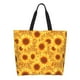 thumbnail image 1 of Fotbe Vintage Leopard Print Sunflower Bolsa Tote Estética de Lona con Estampado para Mujer - Bolsa Reutilizable de Hombro Casual para Vacaciones, Compras, Trabajo y Gimnasio, 1 of 8