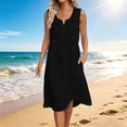 thumbnail image 2 of SROBPTY Summer Dresses for Women Solid Sleeveless, 2 of 5