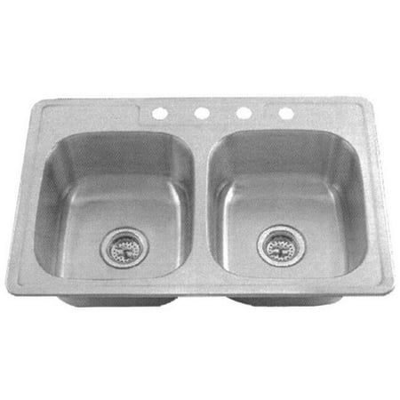 

Westbrass SS33228-4 33 x 22 x 8 in. Stainless Steel Sink