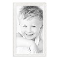thumbnail image 2 of ArtToFrames 25" x 43" Majestic White Picture Frame, 25x43 inch Silver Wood Poster Frame (WOM-5198),  Pack, 2 of 7
