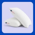 thumbnail image 1 of Almohada Ajustable Suave Luuna, 2 Pack, Relleno 100% Memory Foam Triturado Ajustable, Funda Lavable, blanco Estándar, 1 of 9