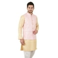 thumbnail image 4 of eloria Men's Nehru Jacket Waistcoat Indian Waistcoat Blazer Jacquard Jacket, 4 of 7