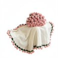 thumbnail image 1 of predolo Manta Ramo de Rosas Diseño 2 en 1 Manta Ramo de Flores Regalo Romántico Colcha Tejida con Flores para Parejas, Mujeres, Boda, Dormitorio, 1 of 9