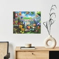 thumbnail image 7 of Saiise Pikmin Frameless Canvas Wall Art - Abstract Modern Artwork for Living Room, Bedroom, Office - Ready to Hang, Vibrant Colors, Ideal Gift Idea- 16"x20", 7 of 7