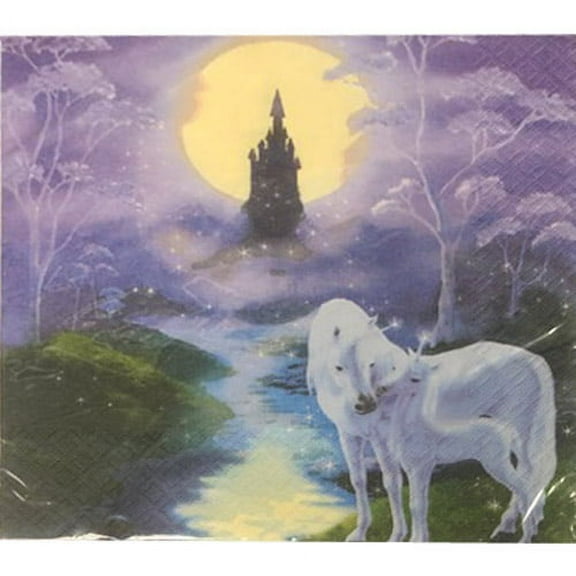 Unicorn 'Fairy Tale' Lunch Napkins (16ct)