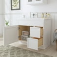 thumbnail image 4 of Vanity Art 36" W Birch Plywood Freestanding Single Base 2 Drawers Storage Cabinet with Soft Close Door, 4 of 9