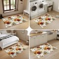 thumbnail image 5 of Entryway Rug 2'x3', Vintage Pumpkins Fall Kitchen Runner Rugs Non-Slip Carpet Mats, Sunflower Chic Floral Thanksgiving Bedside Rugs Runners Washable Floor Carpet for Bathroom Laundry Room, 5 of 8