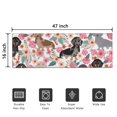 thumbnail image 5 of Dachshund and Flower Door Rugs,Washable Non Slip Door Mats Indoor,Decorative Door Mats,Entry Mat Indoor for Entrance,Bedroom,Kitchen,Bathroom,16"x47", 5 of 6