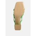 thumbnail image 7 of Valentina Strappy Casual Block Heel Sandals In Green, 7 of 7