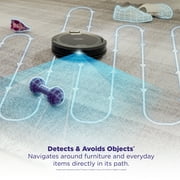 Shark Navigator Robot Vacuum, Smart Path Navigation, Row-by-Row Mapping, Object Detection, RV2100