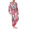 thumbnail image 2 of Salouo Thai elephant Print Button-Front Long Sleeve Pajama Set for Men, Soft 2Pjs Men's Long Sleeve Sleepwear-Large, 2 of 7