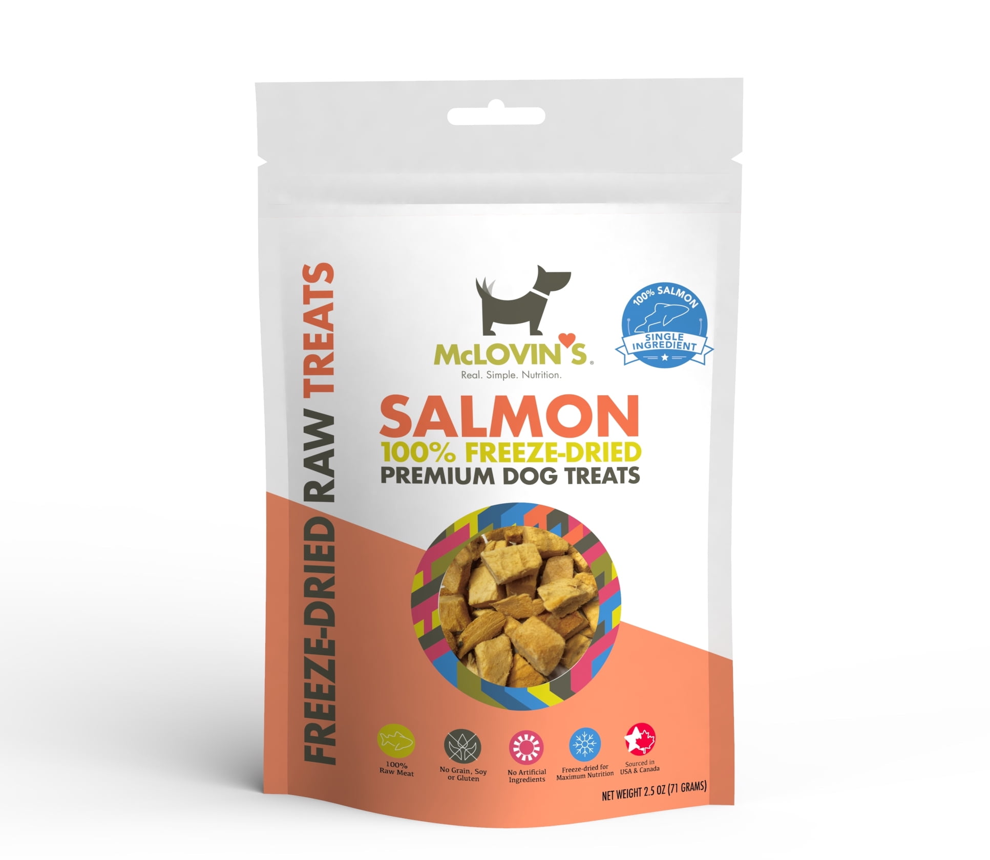 McLovin's Premium Freeze Dried Salmon Dog Treats, HighProtein, Grain