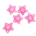 thumbnail image 1 of 5 Piezas Hechas a Caña de Estrellas Decoración de Ratán Adornos de Navidad para Bodas en hogar Rosado Macarena decoración de ratán, 1 of 8