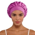 thumbnail image 1 of Bucket Hat For Home And Leisure With Satin Wide Brim Classic Style Suitable For All Seasons Travel Sleep Cap Fashion Accessory, 1 of 3