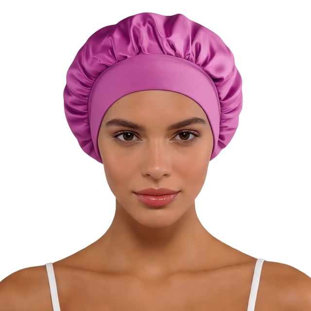 Bucket Hat For Home And Leisure With Satin Wide Brim Classic Style Suitable For All Seasons Travel Sleep Cap Fashion Accessory