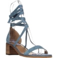 thumbnail image 1 of Womens Steve Madden Rizzaa Lace Up Ankle Strap Sandals, Light Blue, 1 of 6