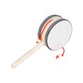 thumbnail image 2 of Graflsoa 4-Inch Synthetic Wood Handheld Rattle Drum, 230mm Traditional Percussion Instrument, Lightweight 77g, Compact 25cm Packaging, 2 of 6