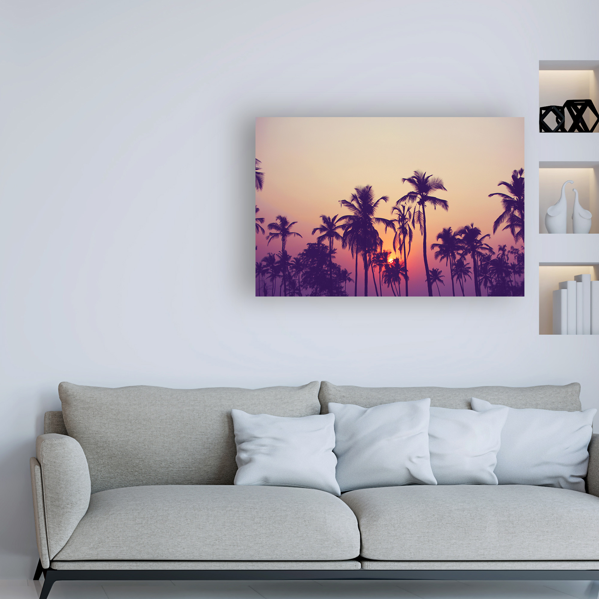 Trademark Fine Art 'Palm Sky 1 Fabrikken' Canvas Art by Design Fabrikken
