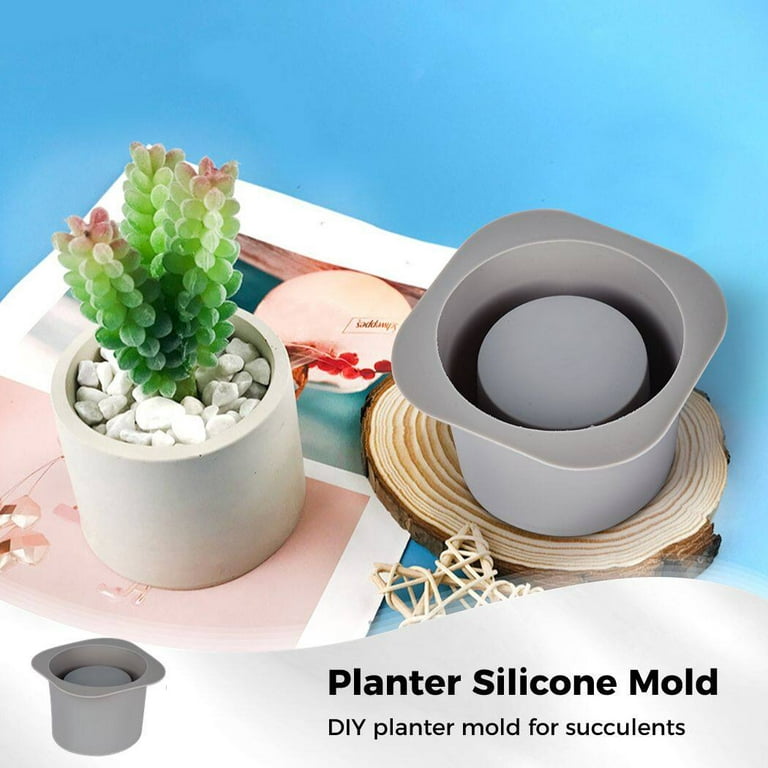 Mini Flower Pot Silicone Mold, Concrete Flower Pot Mold, Cute