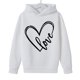 thumbnail image 3 of Sudadera con capucha y estampado de corazón de San Valentín, sudadera de manga larga para niños y niñas, chaqueta para niñas de talla mediana y grande., 3 of 7