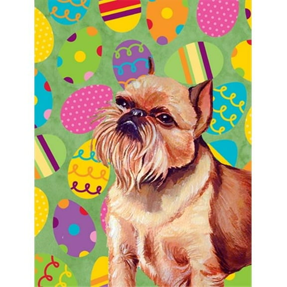 11 x 15 in. Brussels Griffon Easter Eggtravaganza Garden Size Flag